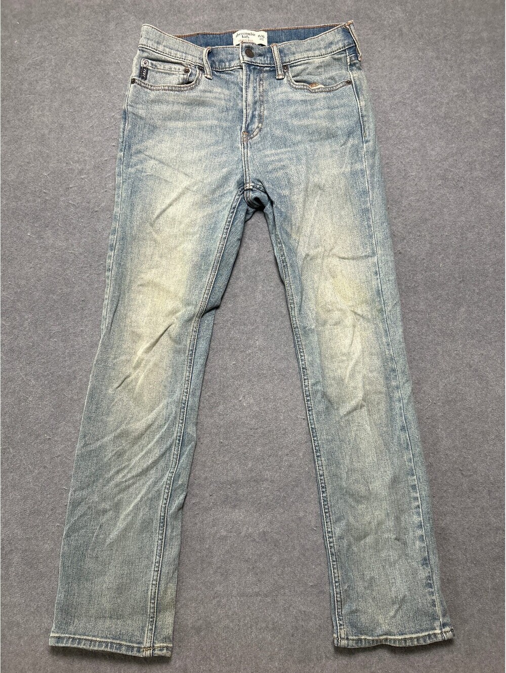 Abercrombie Kids Skinny Jeans Girls Size 15/16 Light Wash Stretch Denim
